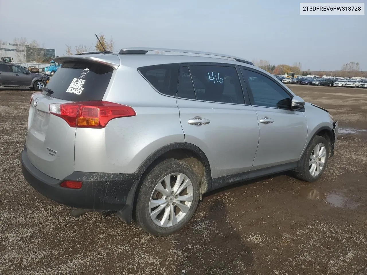 2015 Toyota Rav4 Limited VIN: 2T3DFREV6FW313728 Lot: 75217894