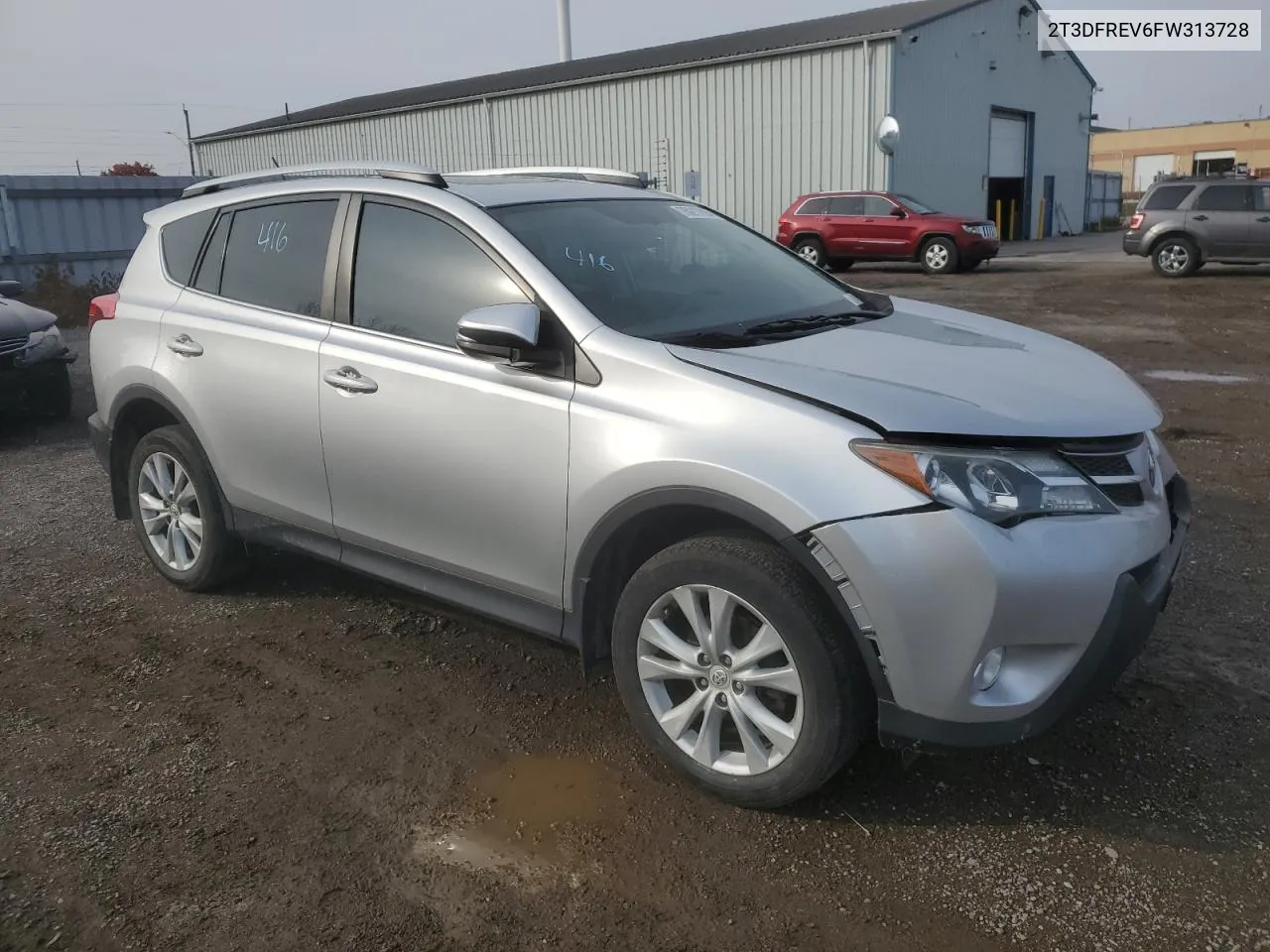 2015 Toyota Rav4 Limited VIN: 2T3DFREV6FW313728 Lot: 75217894