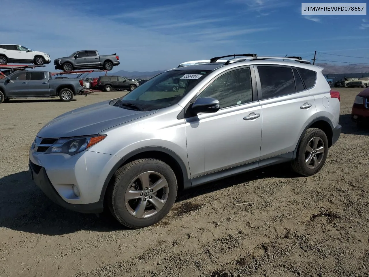 2015 Toyota Rav4 Xle VIN: JTMWFREV0FD078667 Lot: 75564814