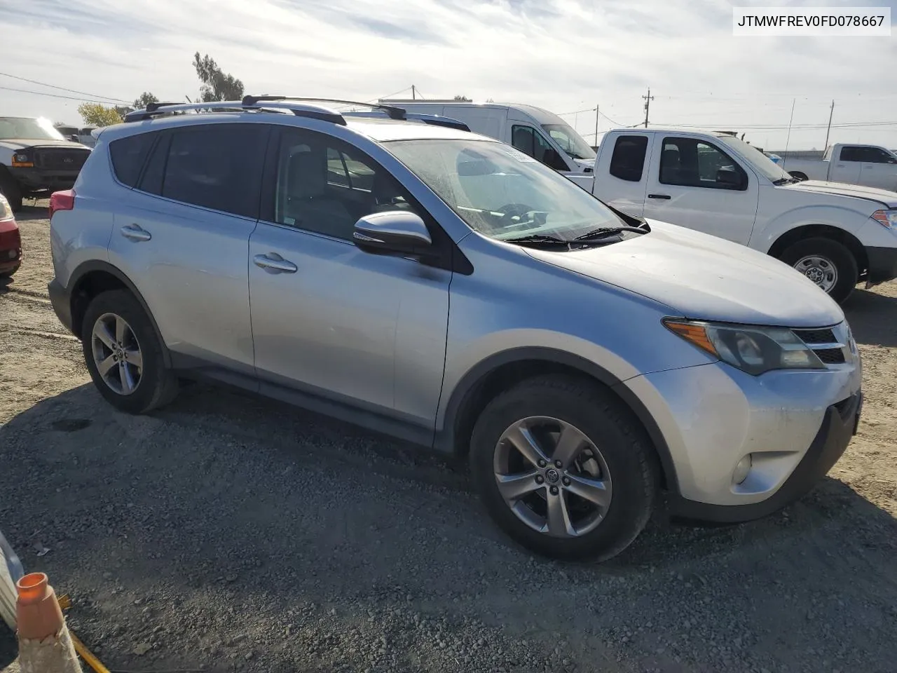 2015 Toyota Rav4 Xle VIN: JTMWFREV0FD078667 Lot: 75564814