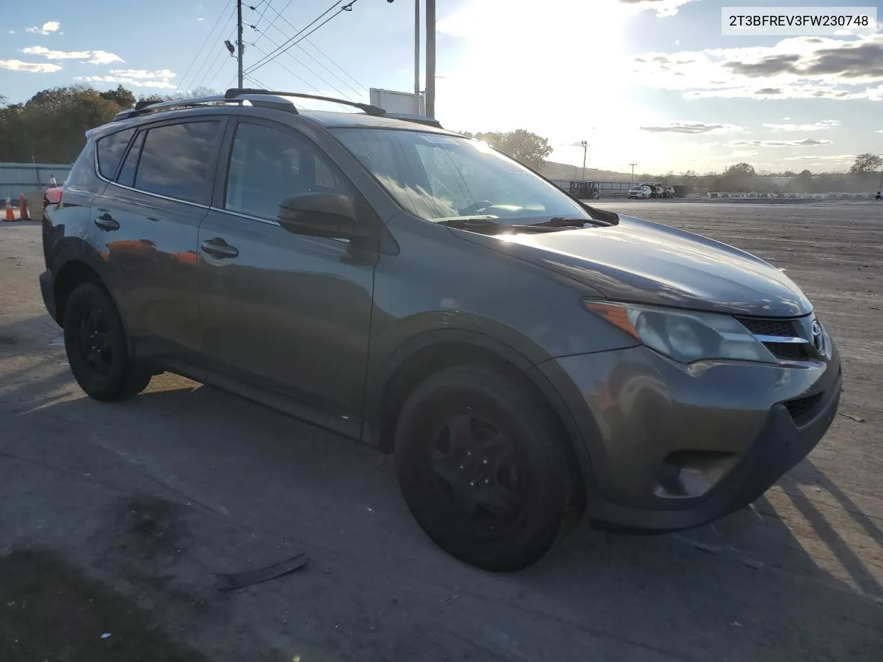 2015 Toyota Rav4 Le VIN: 2T3BFREV3FW230748 Lot: 76500634