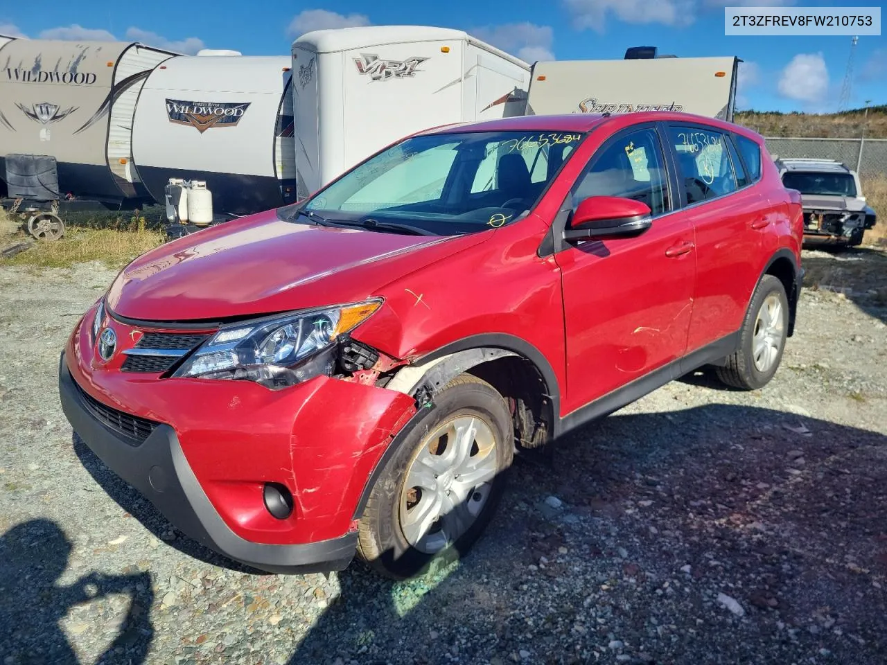 2T3ZFREV8FW210753 2015 Toyota Rav4 Le