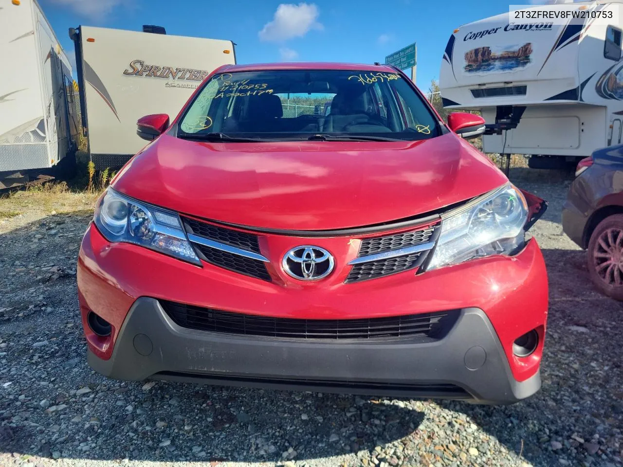 2015 Toyota Rav4 Le VIN: 2T3ZFREV8FW210753 Lot: 76653684