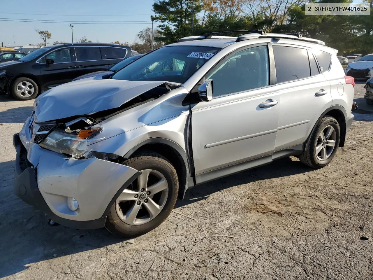 2015 Toyota Rav4 Xle VIN: 2T3RFREV1FW401625 Lot: 77360014