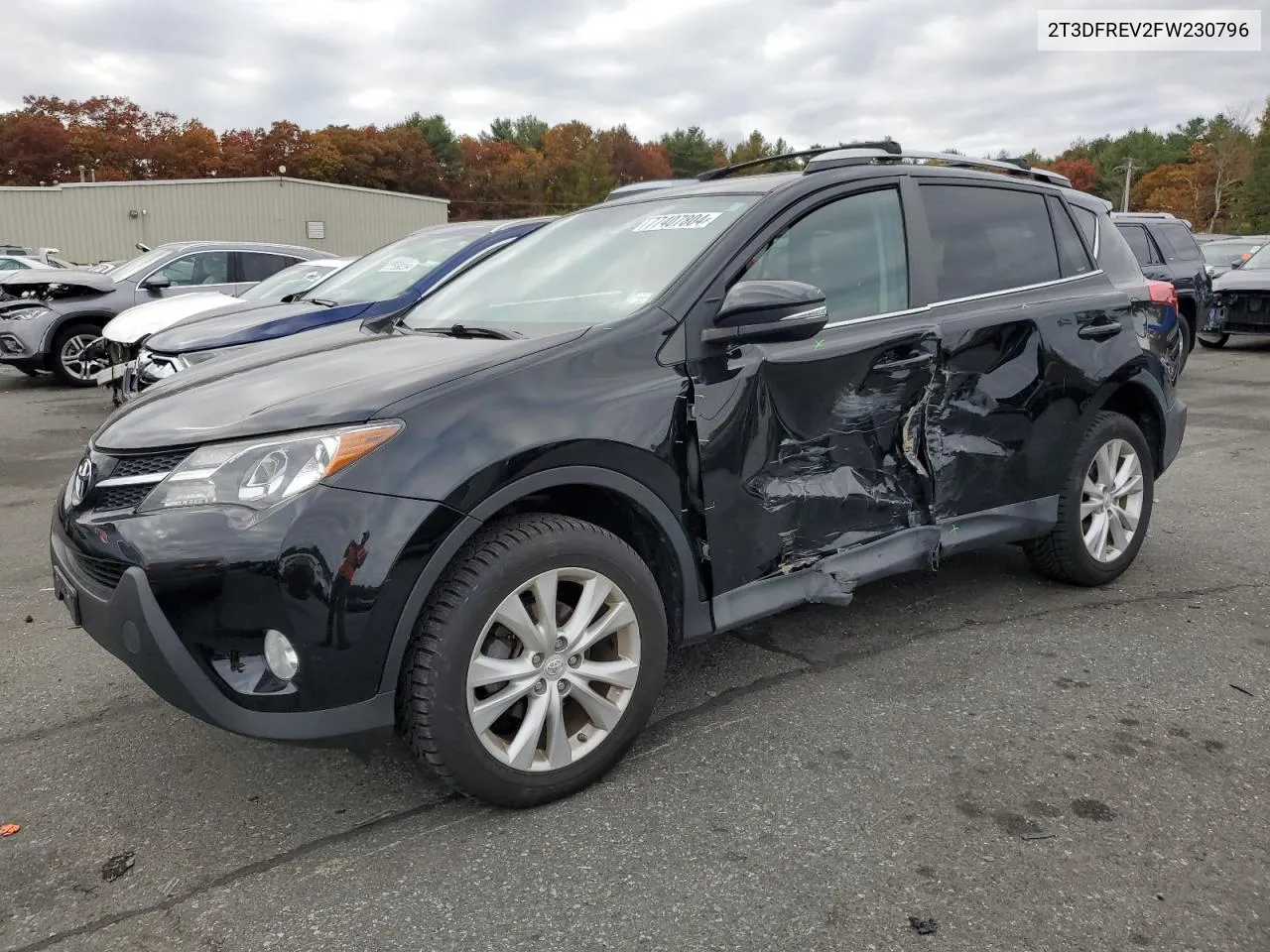 2015 Toyota Rav4 Limited VIN: 2T3DFREV2FW230796 Lot: 77407804