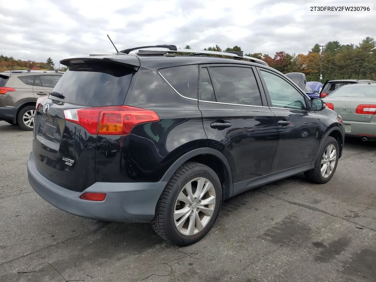 2015 Toyota Rav4 Limited VIN: 2T3DFREV2FW230796 Lot: 77407804