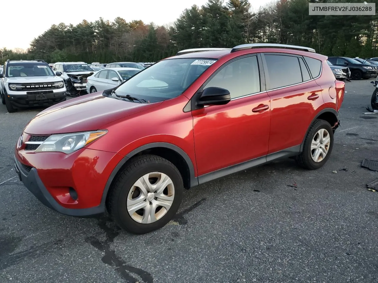 2015 Toyota Rav4 Le VIN: JTMBFREV2FJ036288 Lot: 77729974