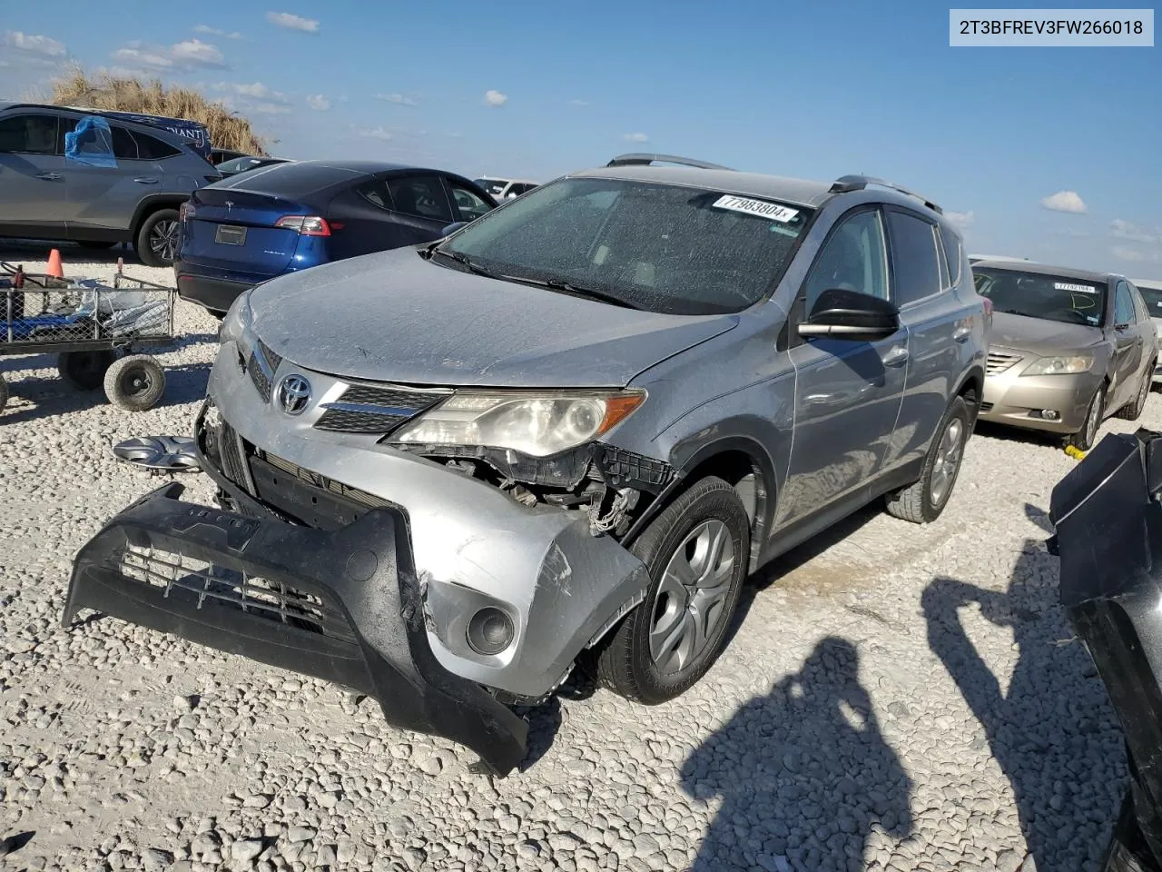 2015 Toyota Rav4 Le VIN: 2T3BFREV3FW266018 Lot: 77983804