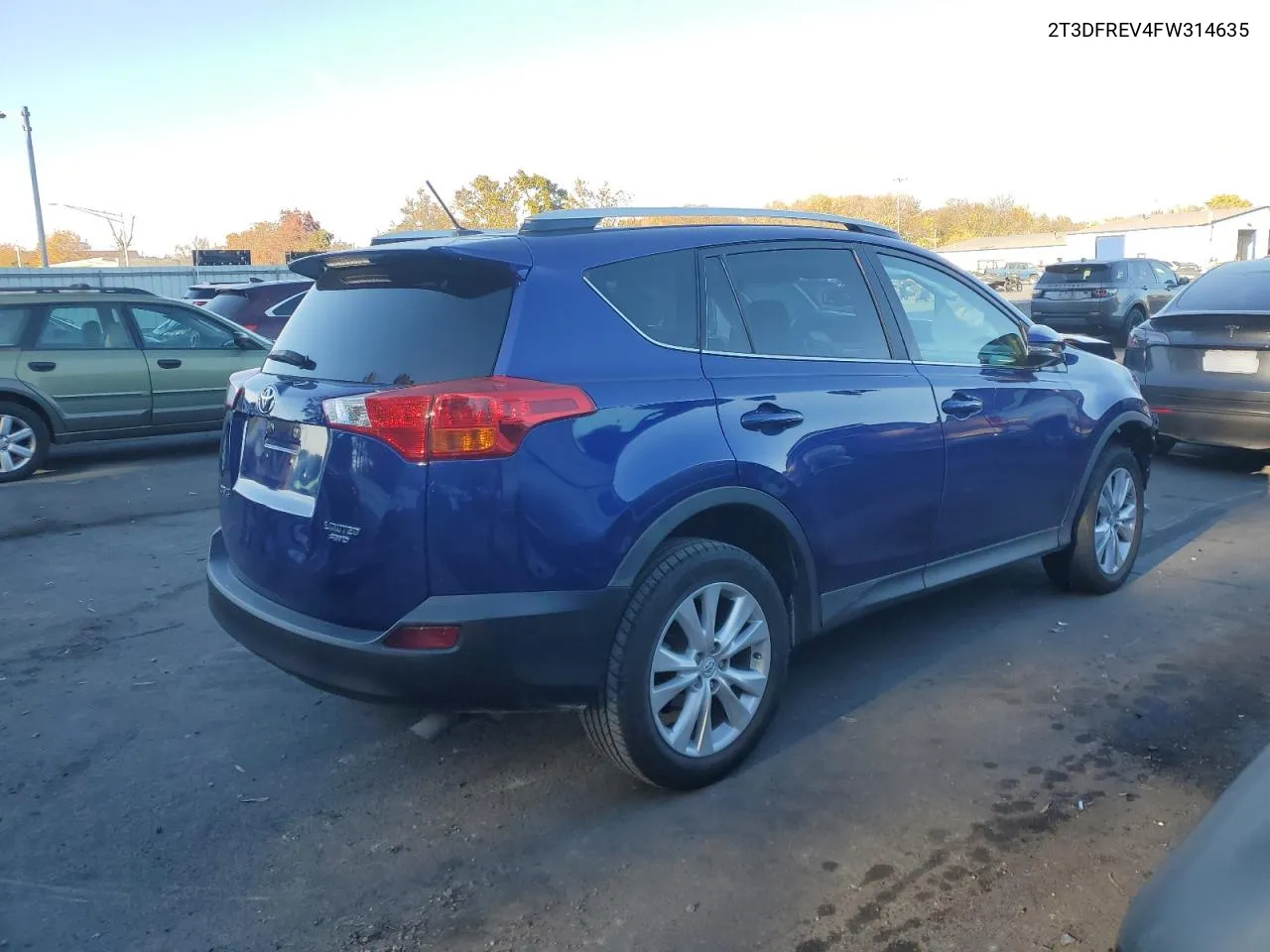 2015 Toyota Rav4 Limited VIN: 2T3DFREV4FW314635 Lot: 77999924