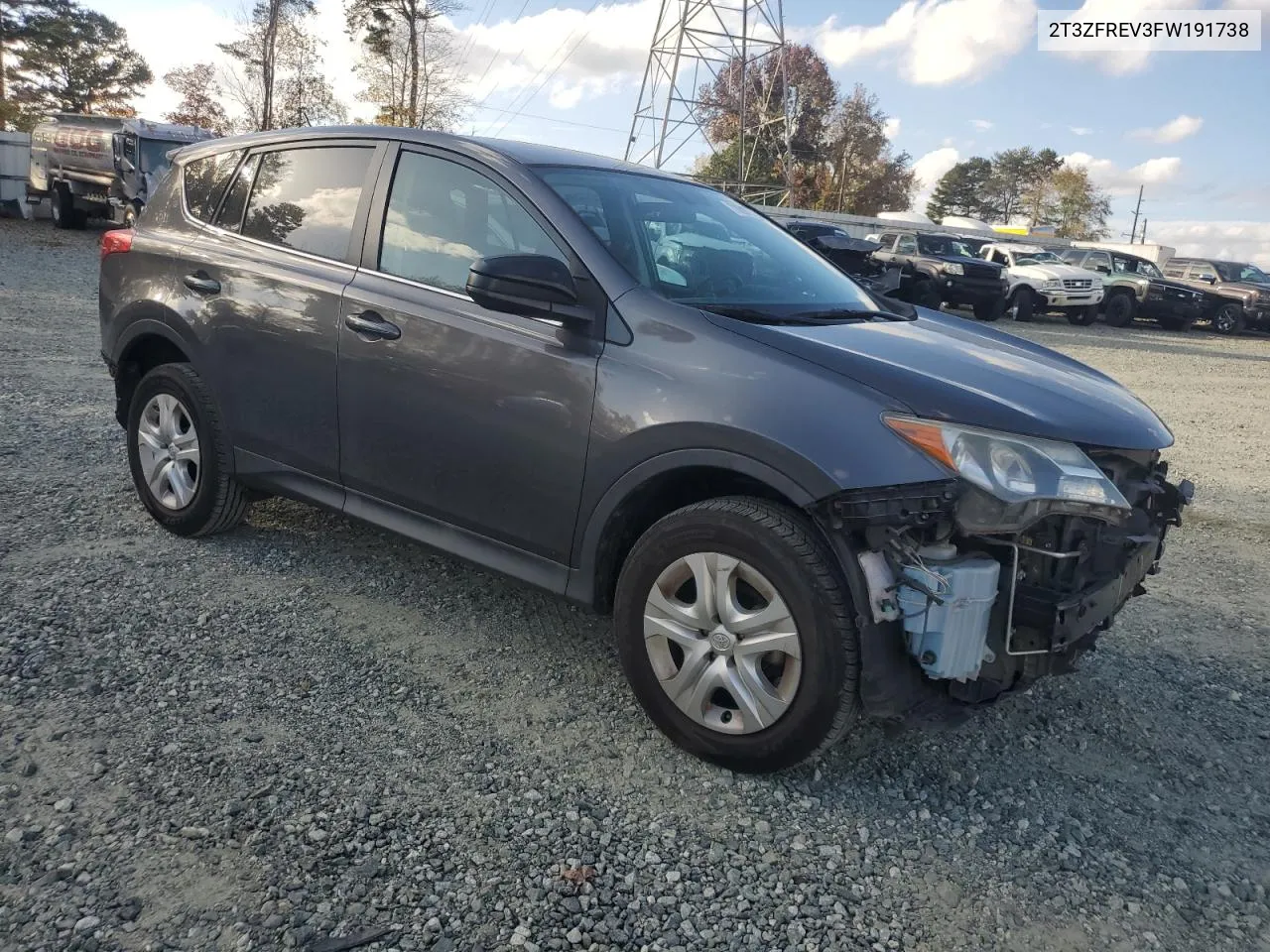 2015 Toyota Rav4 Le VIN: 2T3ZFREV3FW191738 Lot: 78397114