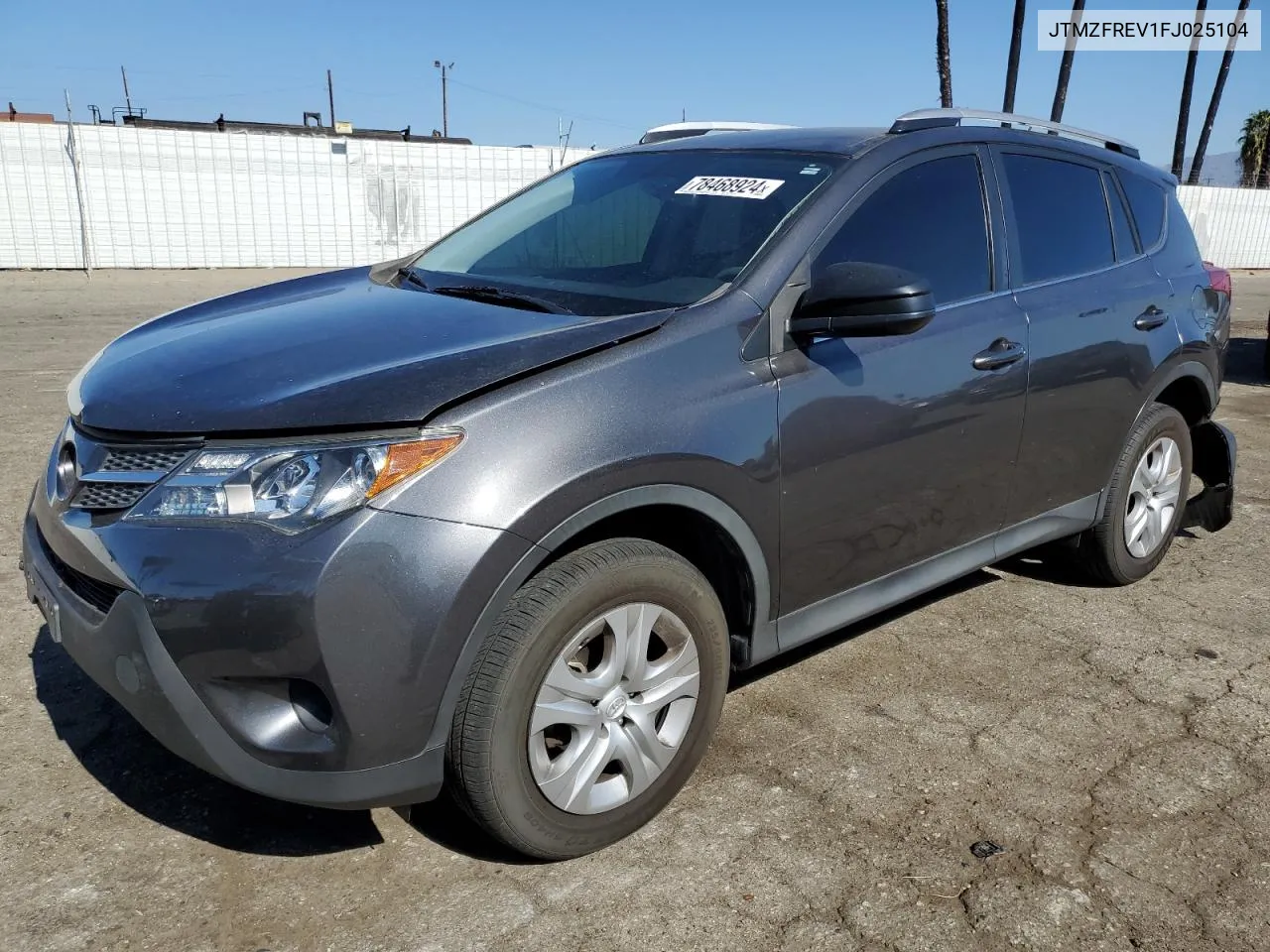 2015 Toyota Rav4 Le VIN: JTMZFREV1FJ025104 Lot: 78468924