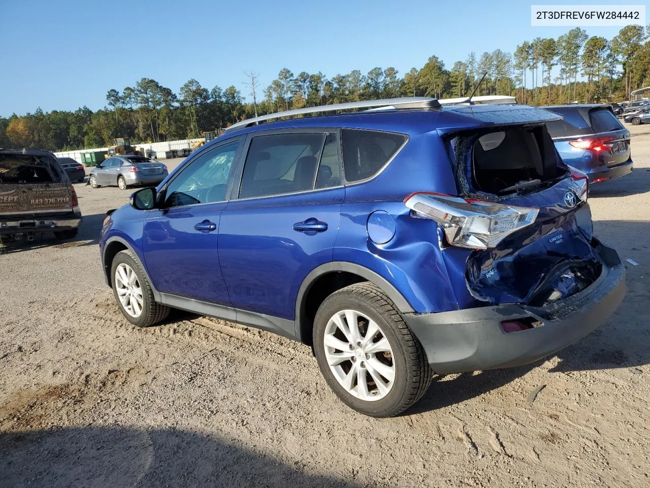 2015 Toyota Rav4 Limited VIN: 2T3DFREV6FW284442 Lot: 78505224