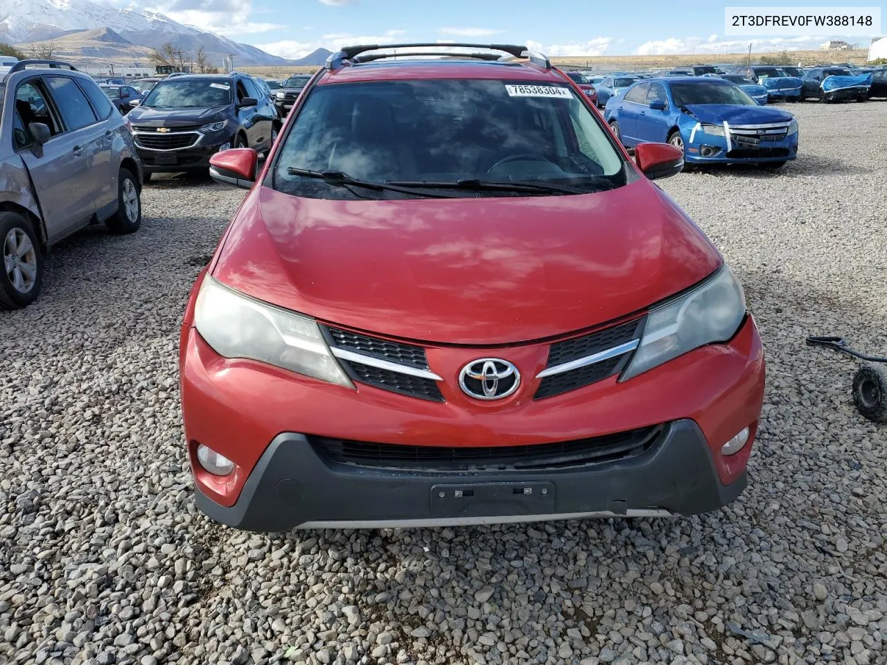 2015 Toyota Rav4 Limited VIN: 2T3DFREV0FW388148 Lot: 78538304