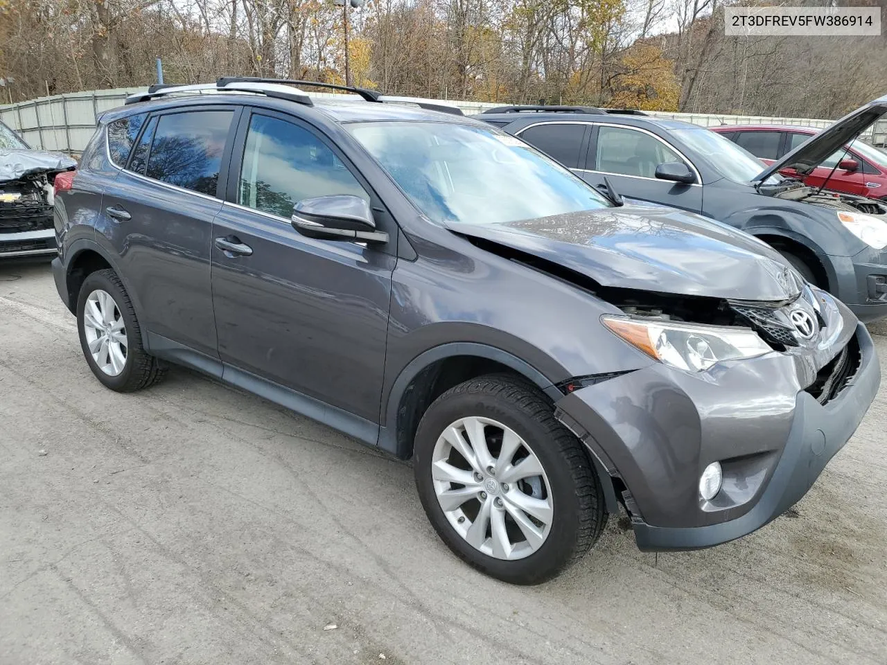 2015 Toyota Rav4 Limited VIN: 2T3DFREV5FW386914 Lot: 78878094