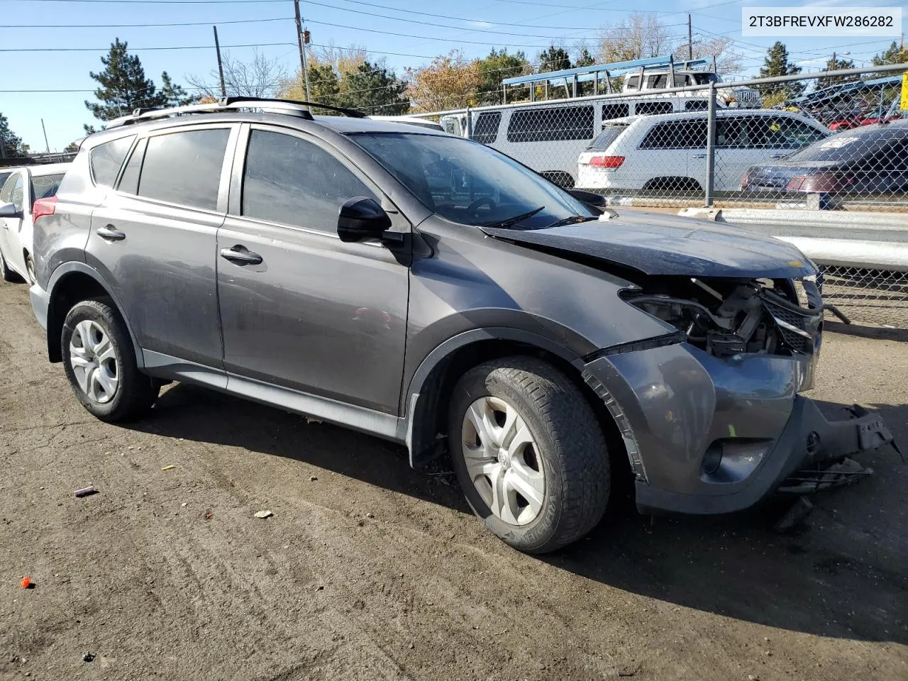 2015 Toyota Rav4 Le VIN: 2T3BFREVXFW286282 Lot: 78943734