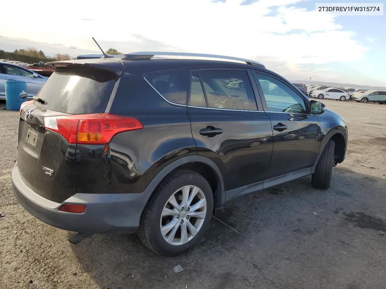 2015 Toyota Rav4 Limited VIN: 2T3DFREV1FW315774 Lot: 79066694