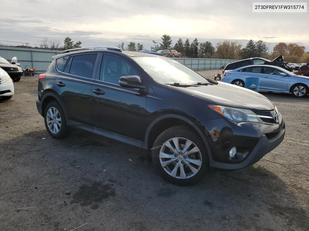 2015 Toyota Rav4 Limited VIN: 2T3DFREV1FW315774 Lot: 79066694