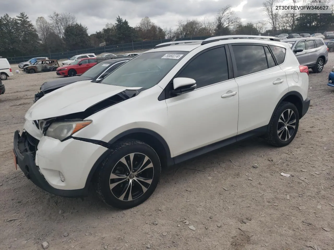 2015 Toyota Rav4 Limited VIN: 2T3DFREV0FW346627 Lot: 79580274