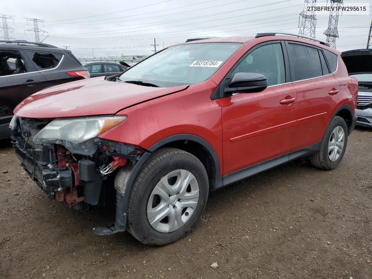 2015 Toyota Rav4 Le VIN: 2T3BFREV1FW295615 Lot: 80318784