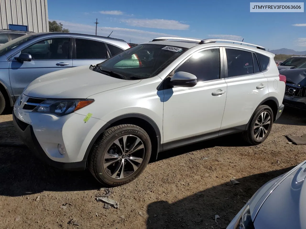 2015 Toyota Rav4 Limited VIN: JTMYFREV3FD063606 Lot: 80988594