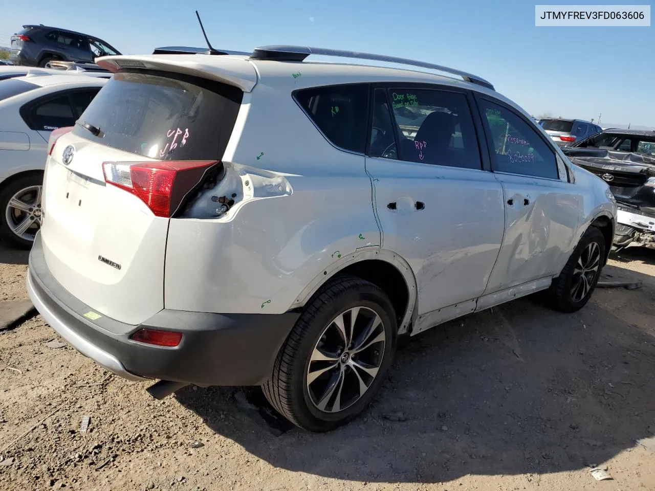 2015 Toyota Rav4 Limited VIN: JTMYFREV3FD063606 Lot: 80988594