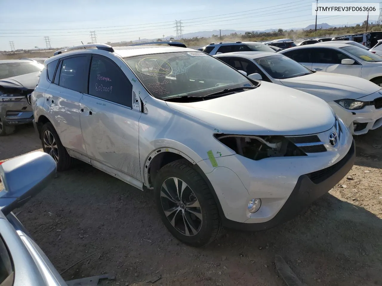 2015 Toyota Rav4 Limited VIN: JTMYFREV3FD063606 Lot: 80988594