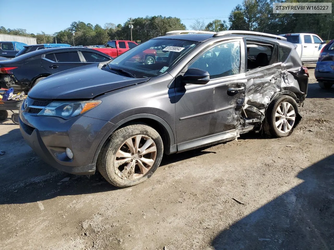 2015 Toyota Rav4 Limited VIN: 2T3YFREV8FW165227 Lot: 81039854