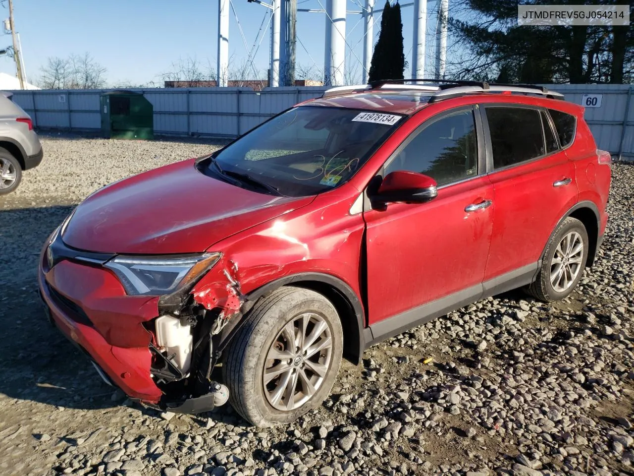 2016 Toyota Rav4 Limited VIN: JTMDFREV5GJ054214 Lot: 41978134