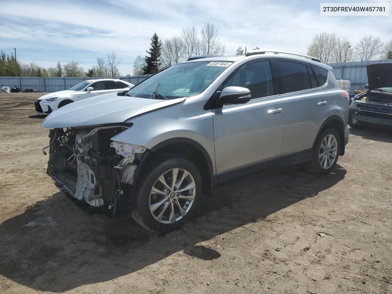 2016 Toyota Rav4 Limited VIN: 2T3DFREV4GW457781 Lot: 53387464