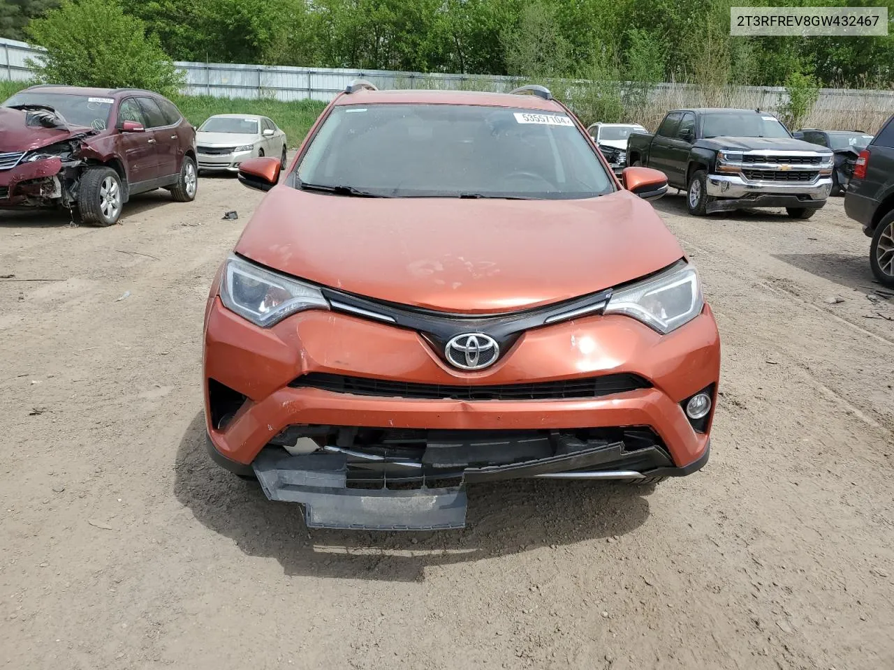 2016 Toyota Rav4 Xle VIN: 2T3RFREV8GW432467 Lot: 53557104