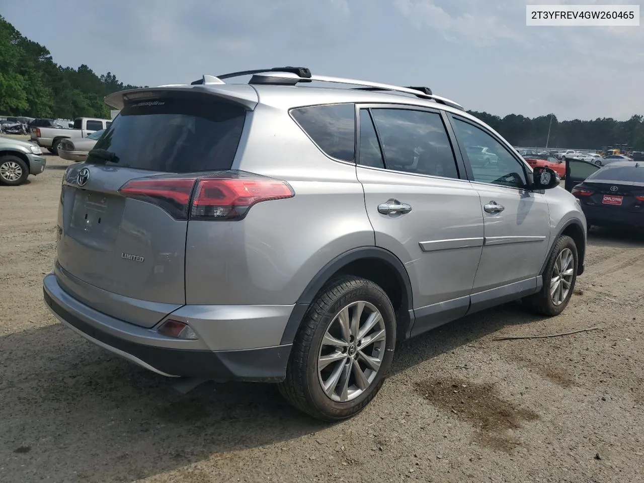 2016 Toyota Rav4 Limited VIN: 2T3YFREV4GW260465 Lot: 54326614