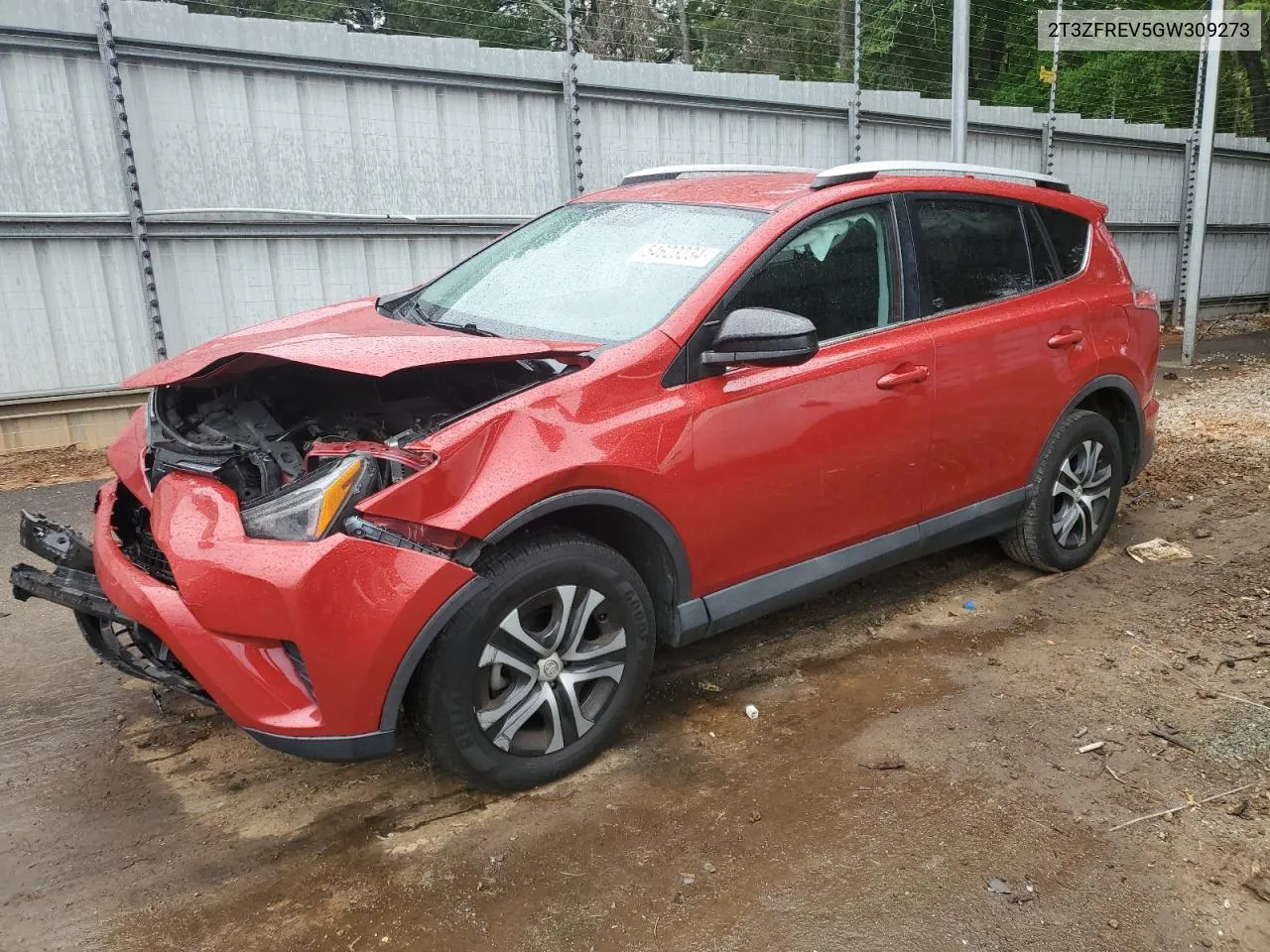 2016 Toyota Rav4 Le VIN: 2T3ZFREV5GW309273 Lot: 54623234