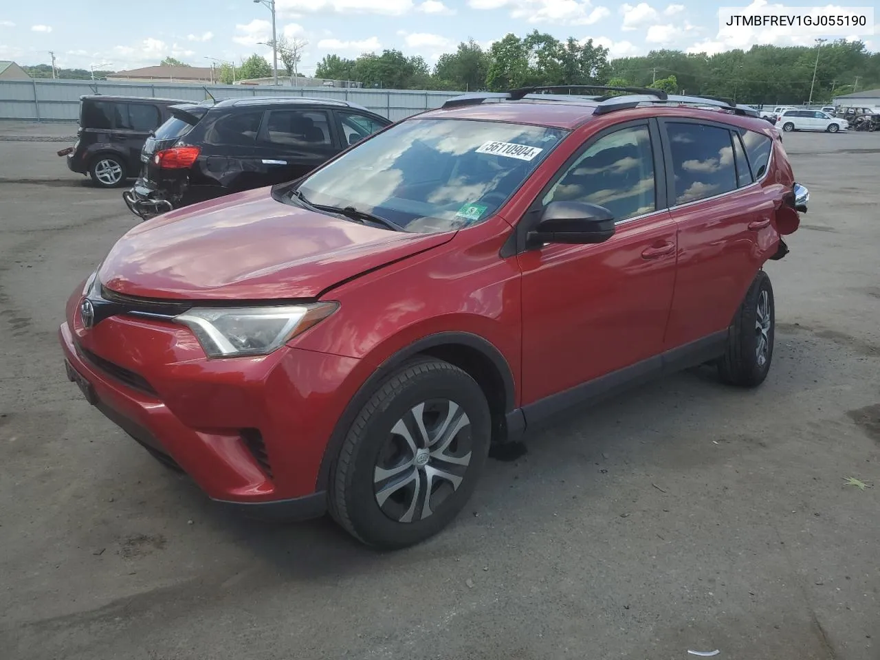 2016 Toyota Rav4 Le VIN: JTMBFREV1GJ055190 Lot: 56110904