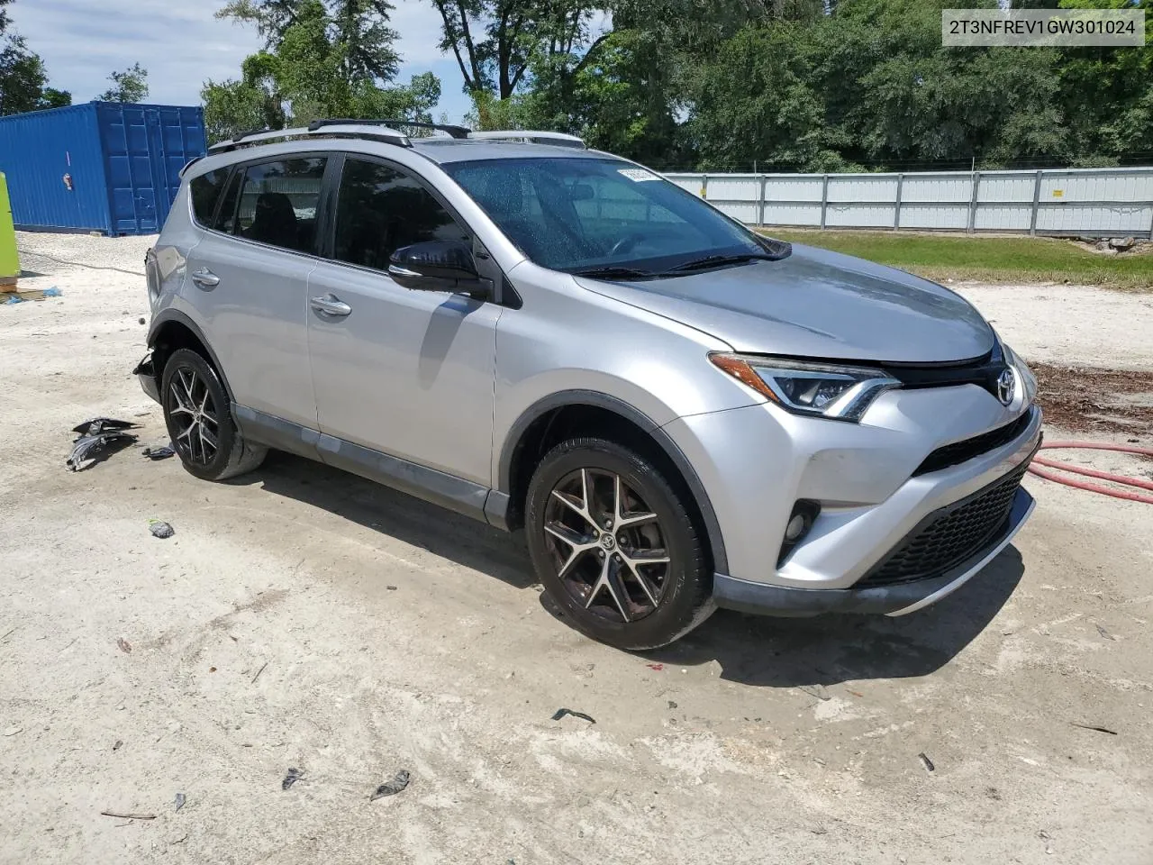 2016 Toyota Rav4 Se VIN: 2T3NFREV1GW301024 Lot: 56626154