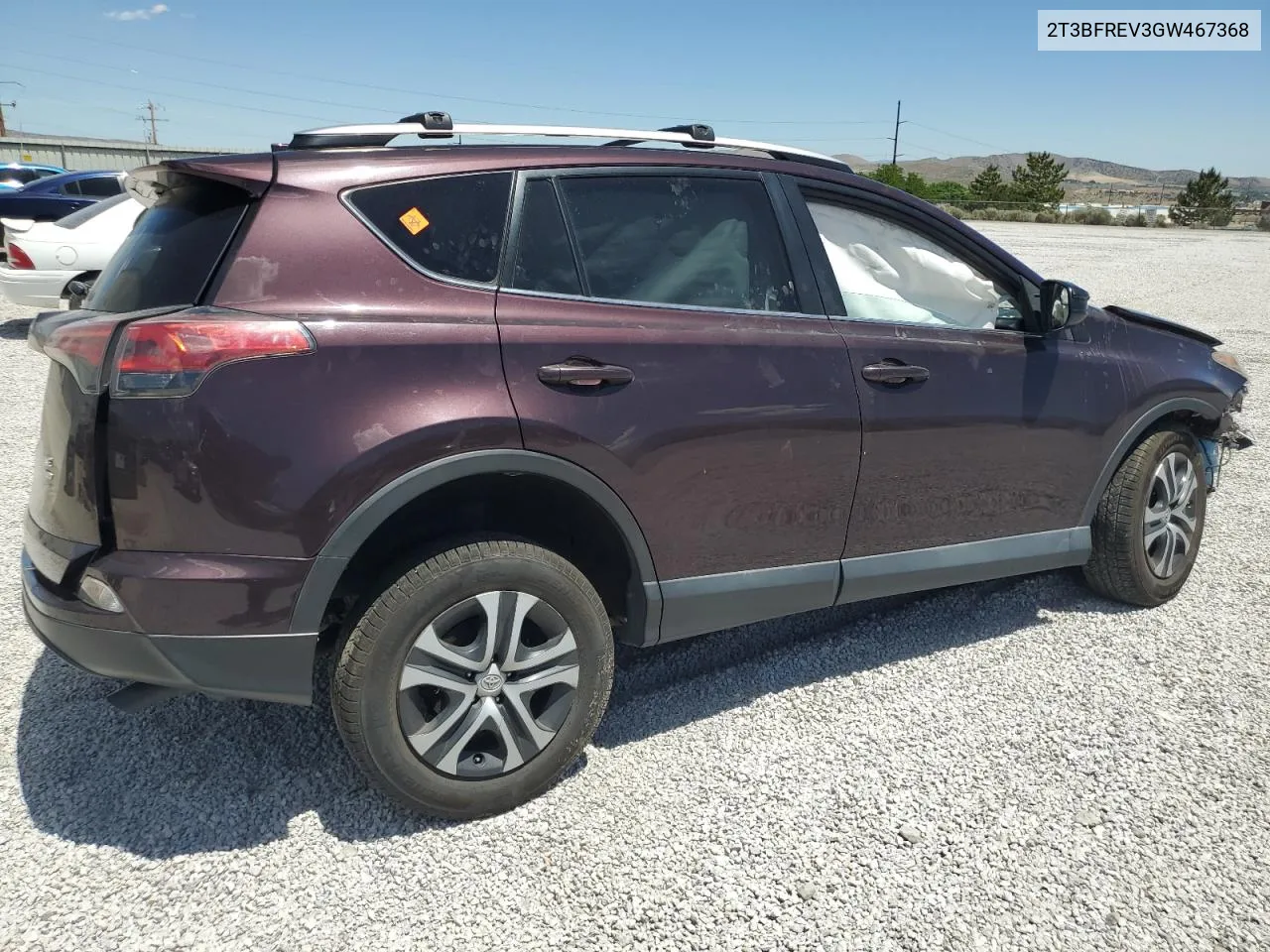 2016 Toyota Rav4 Le VIN: 2T3BFREV3GW467368 Lot: 58764834