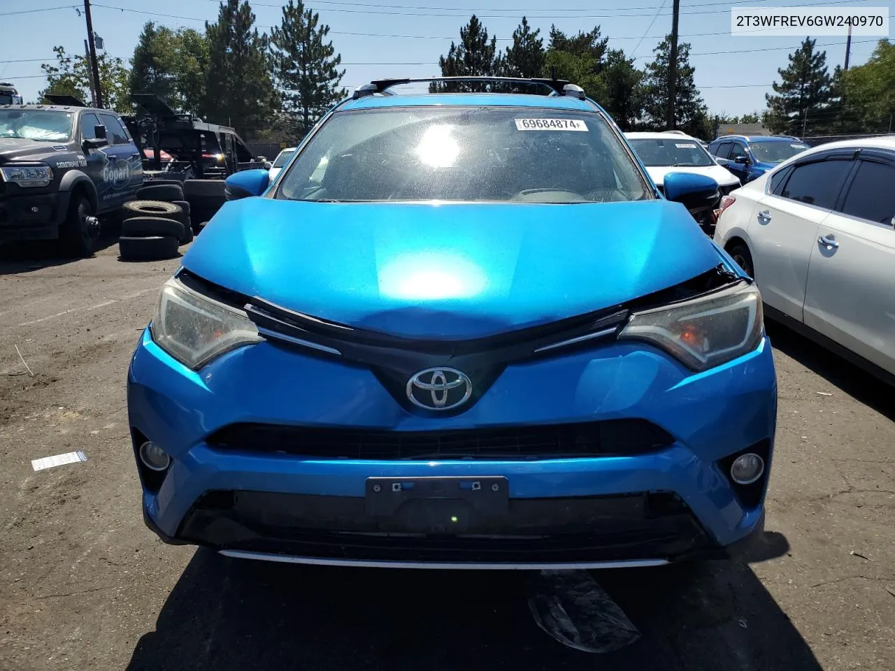 2016 Toyota Rav4 Xle VIN: 2T3WFREV6GW240970 Lot: 69684874