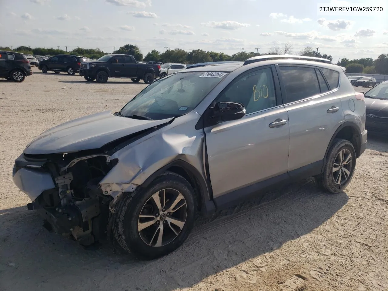 2016 Toyota Rav4 Xle VIN: 2T3WFREV1GW259720 Lot: 71643364