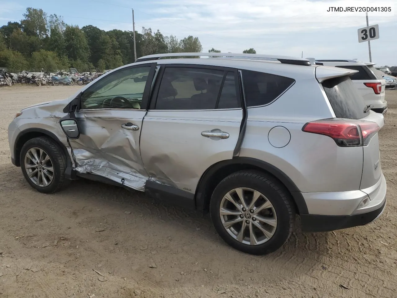 2016 Toyota Rav4 Hv Limited VIN: JTMDJREV2GD041305 Lot: 72204594