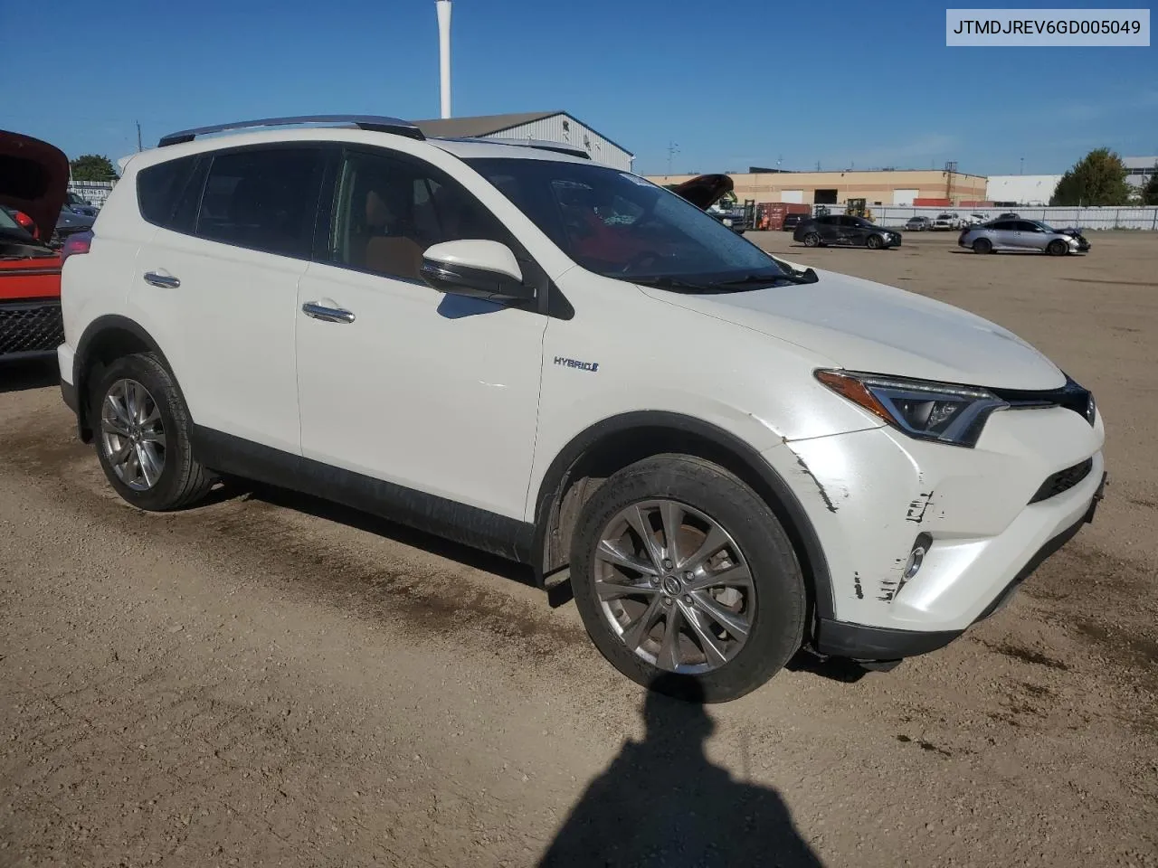 2016 Toyota Rav4 Hv Limited VIN: JTMDJREV6GD005049 Lot: 72375974