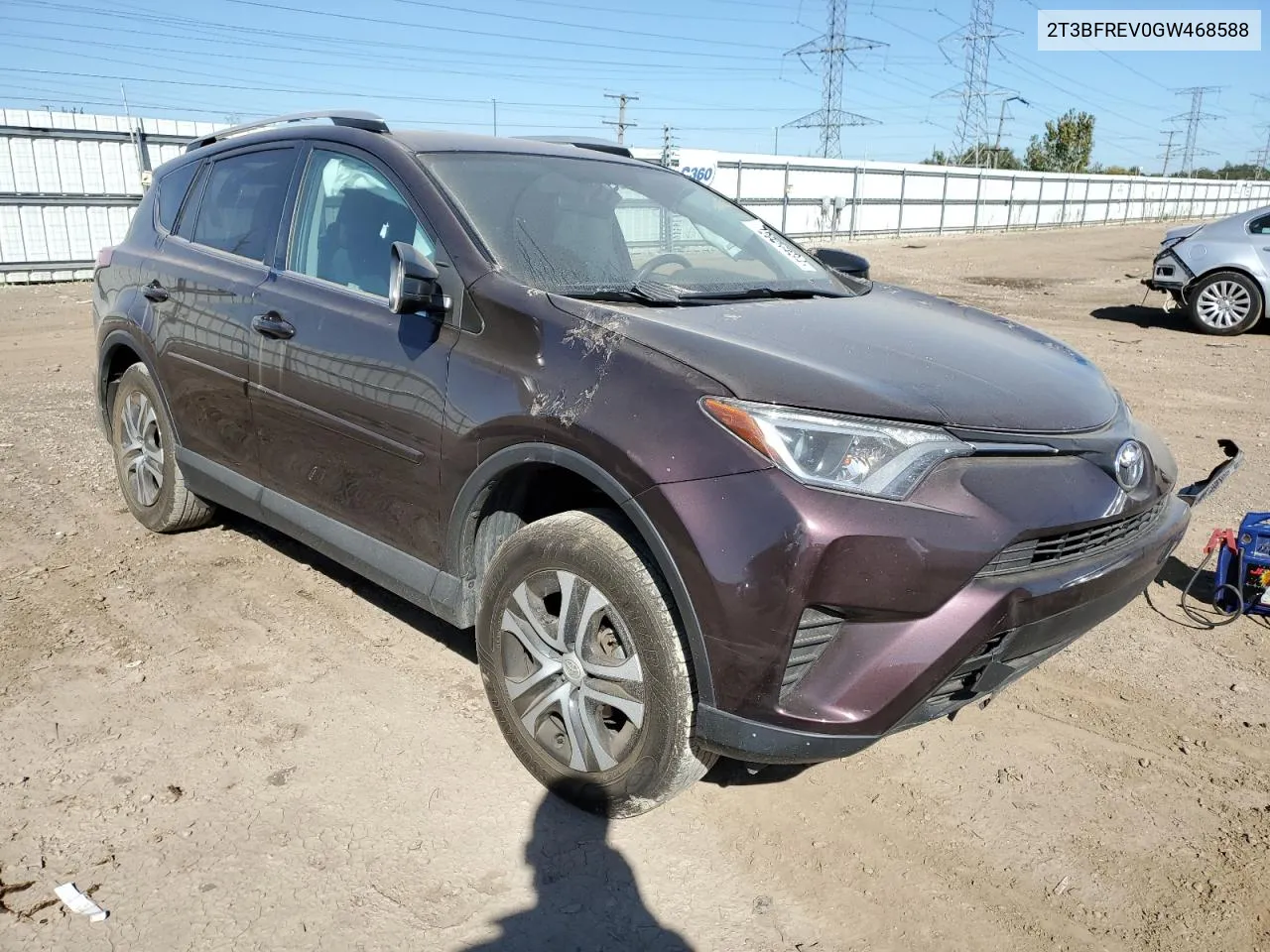 2016 Toyota Rav4 Le VIN: 2T3BFREV0GW468588 Lot: 72924434