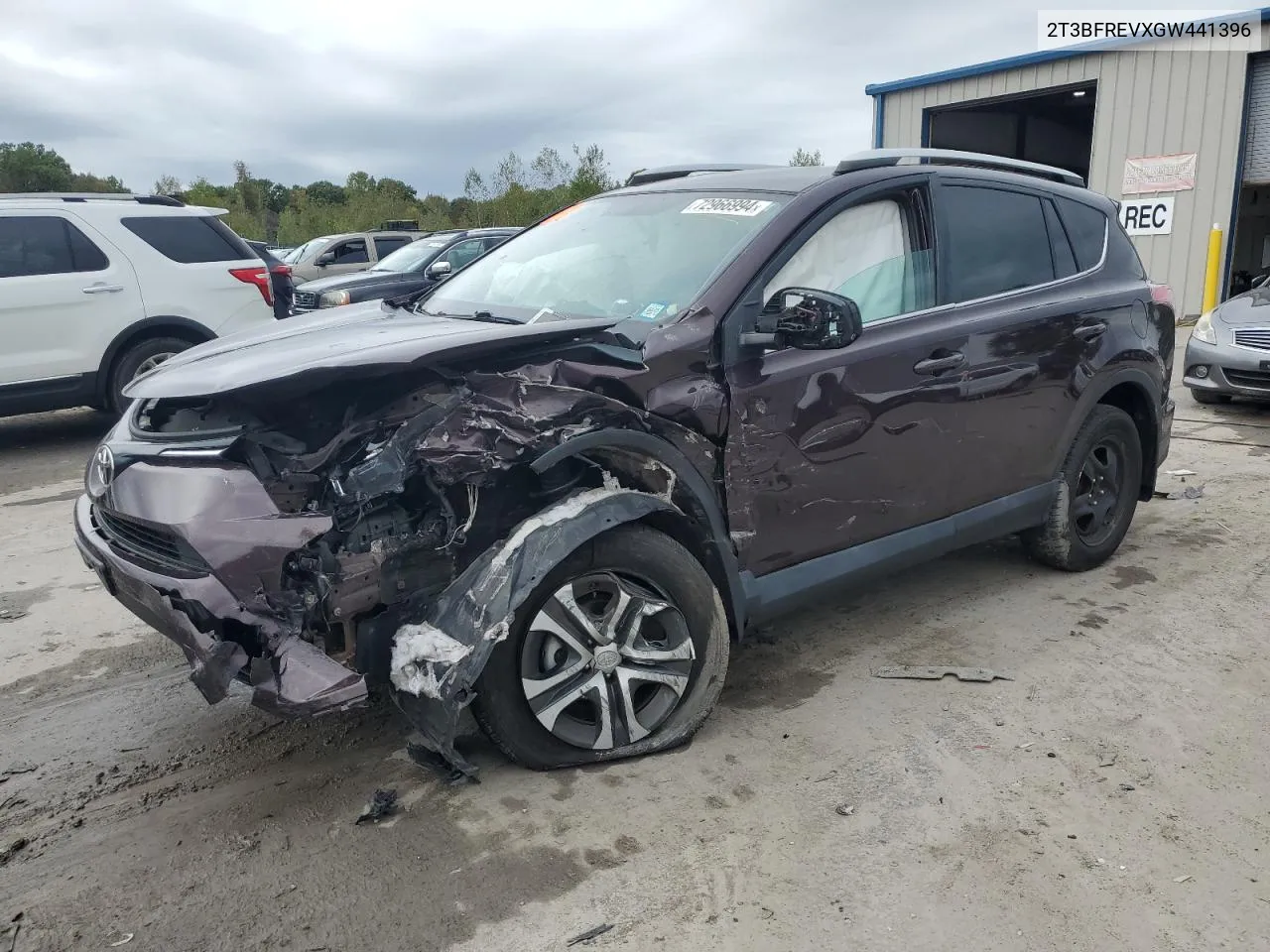 2016 Toyota Rav4 Le VIN: 2T3BFREVXGW441396 Lot: 72966994