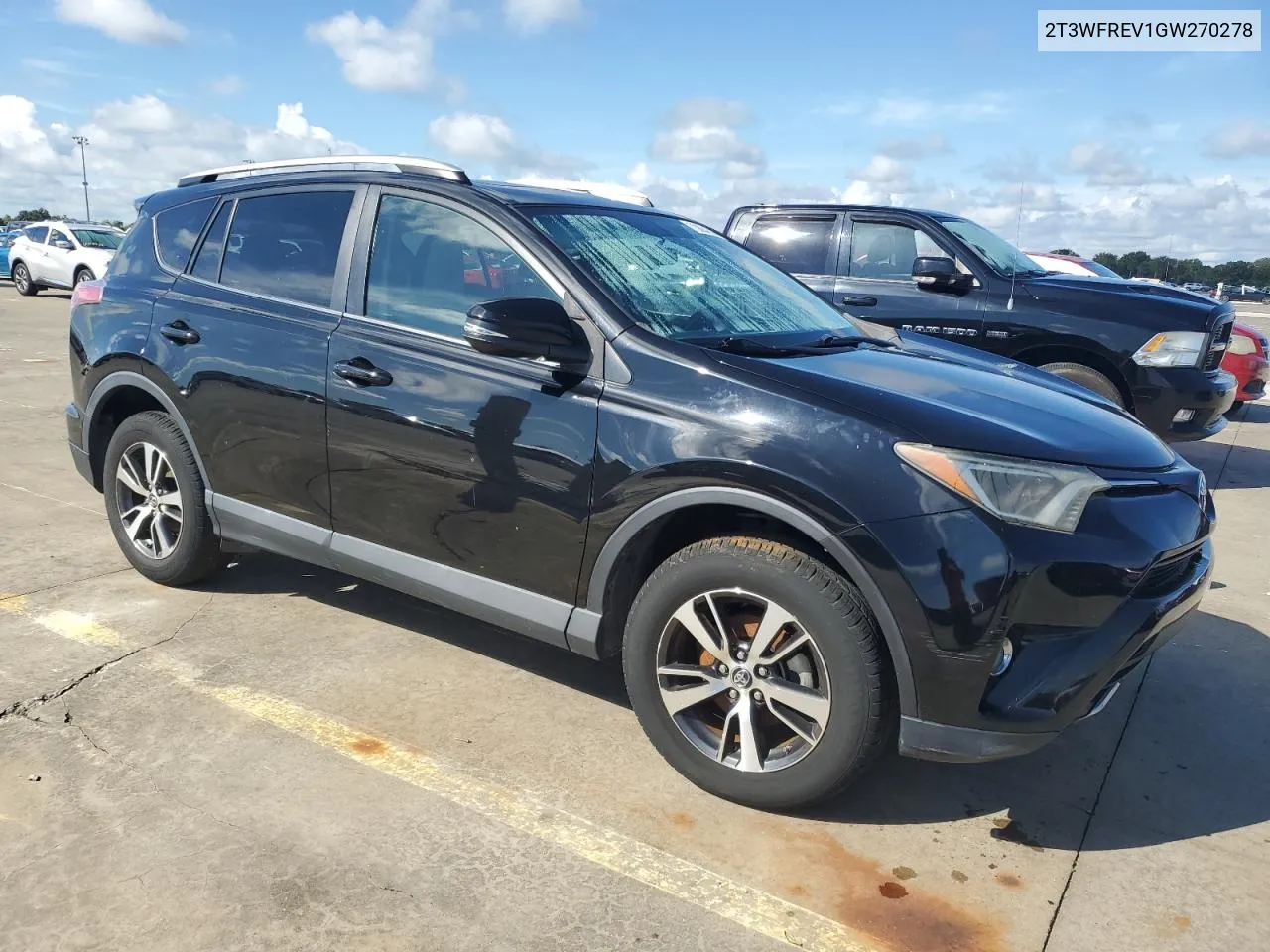 2016 Toyota Rav4 Xle VIN: 2T3WFREV1GW270278 Lot: 73884384