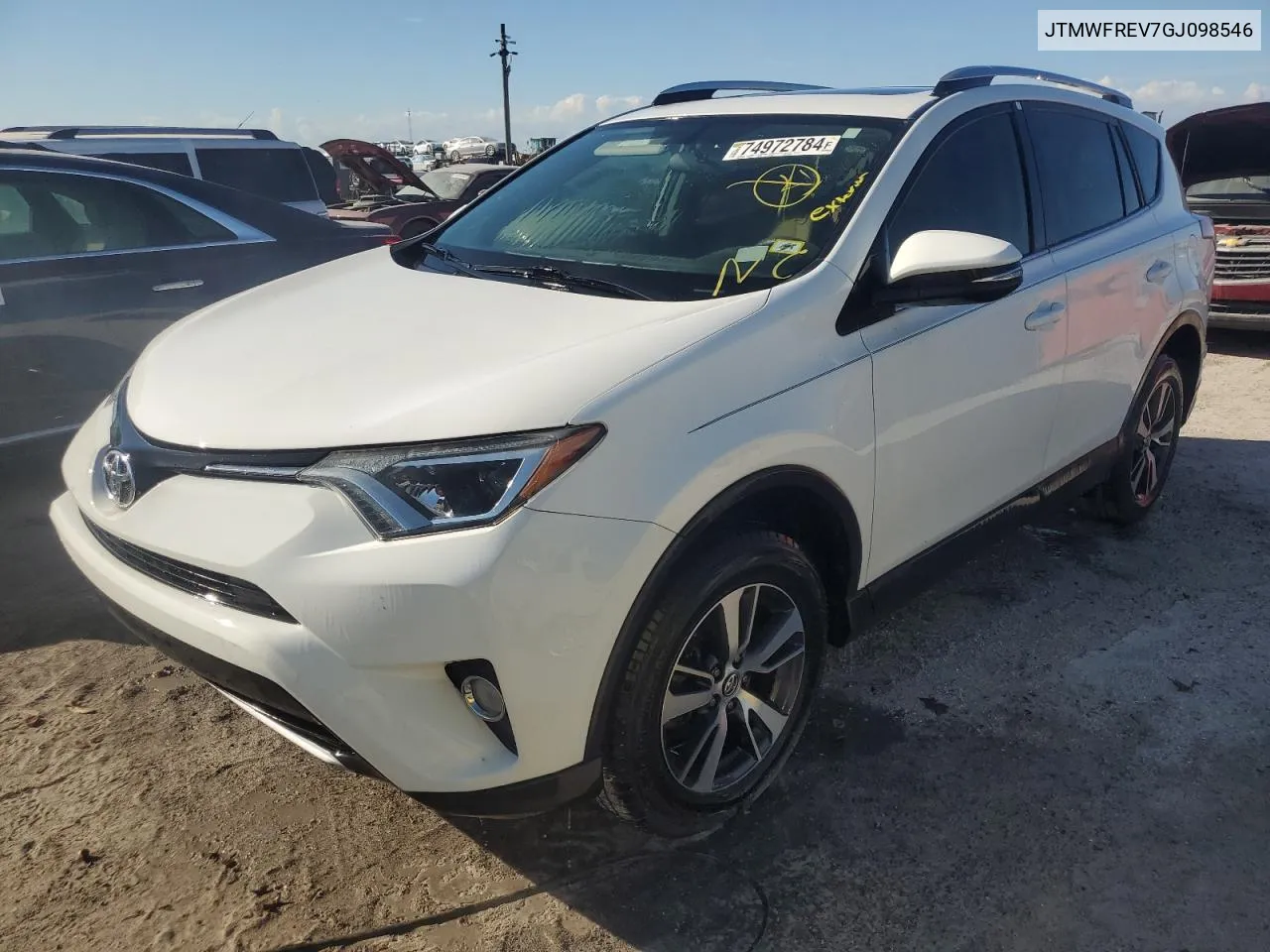 2016 Toyota Rav4 Xle VIN: JTMWFREV7GJ098546 Lot: 74972784