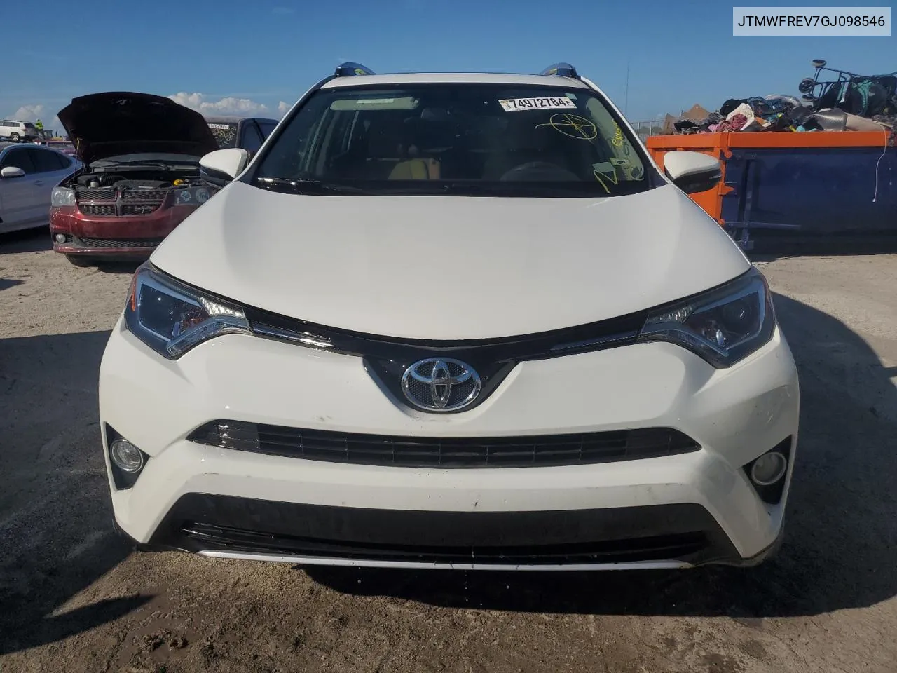 2016 Toyota Rav4 Xle VIN: JTMWFREV7GJ098546 Lot: 74972784