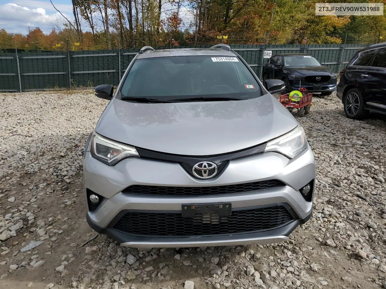 2016 Toyota Rav4 Se VIN: 2T3JFREV9GW531988 Lot: 75314604