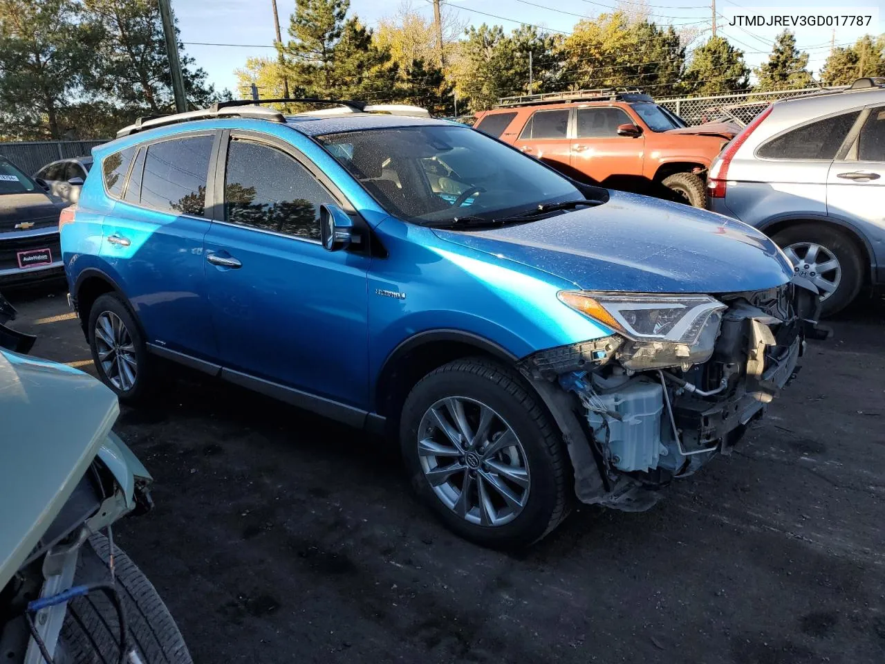 2016 Toyota Rav4 Hv Limited VIN: JTMDJREV3GD017787 Lot: 75944474