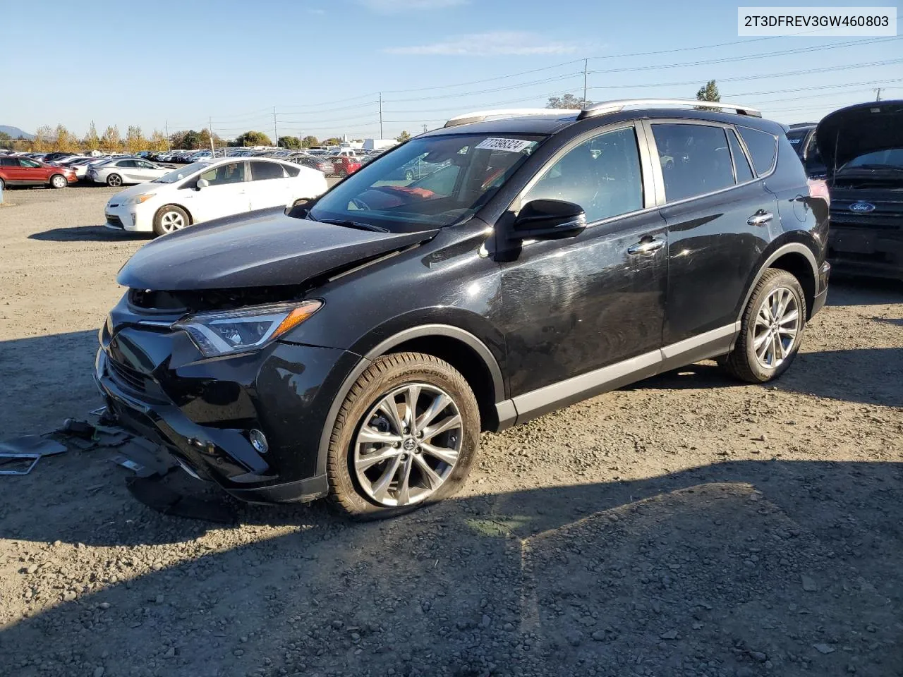 2016 Toyota Rav4 Limited VIN: 2T3DFREV3GW460803 Lot: 77398324