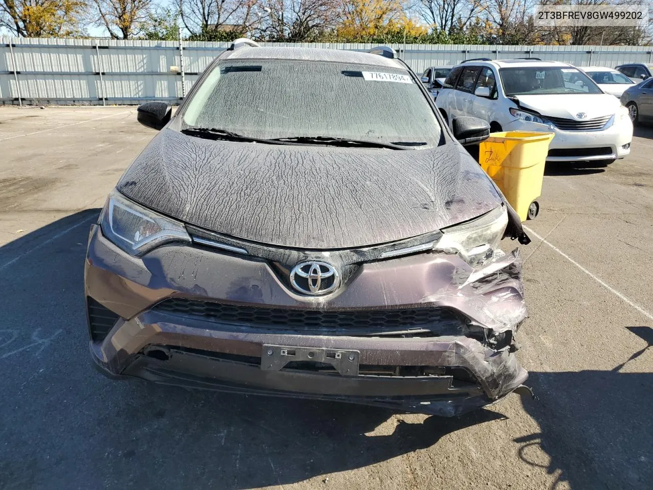 2016 Toyota Rav4 Le VIN: 2T3BFREV8GW499202 Lot: 77617894