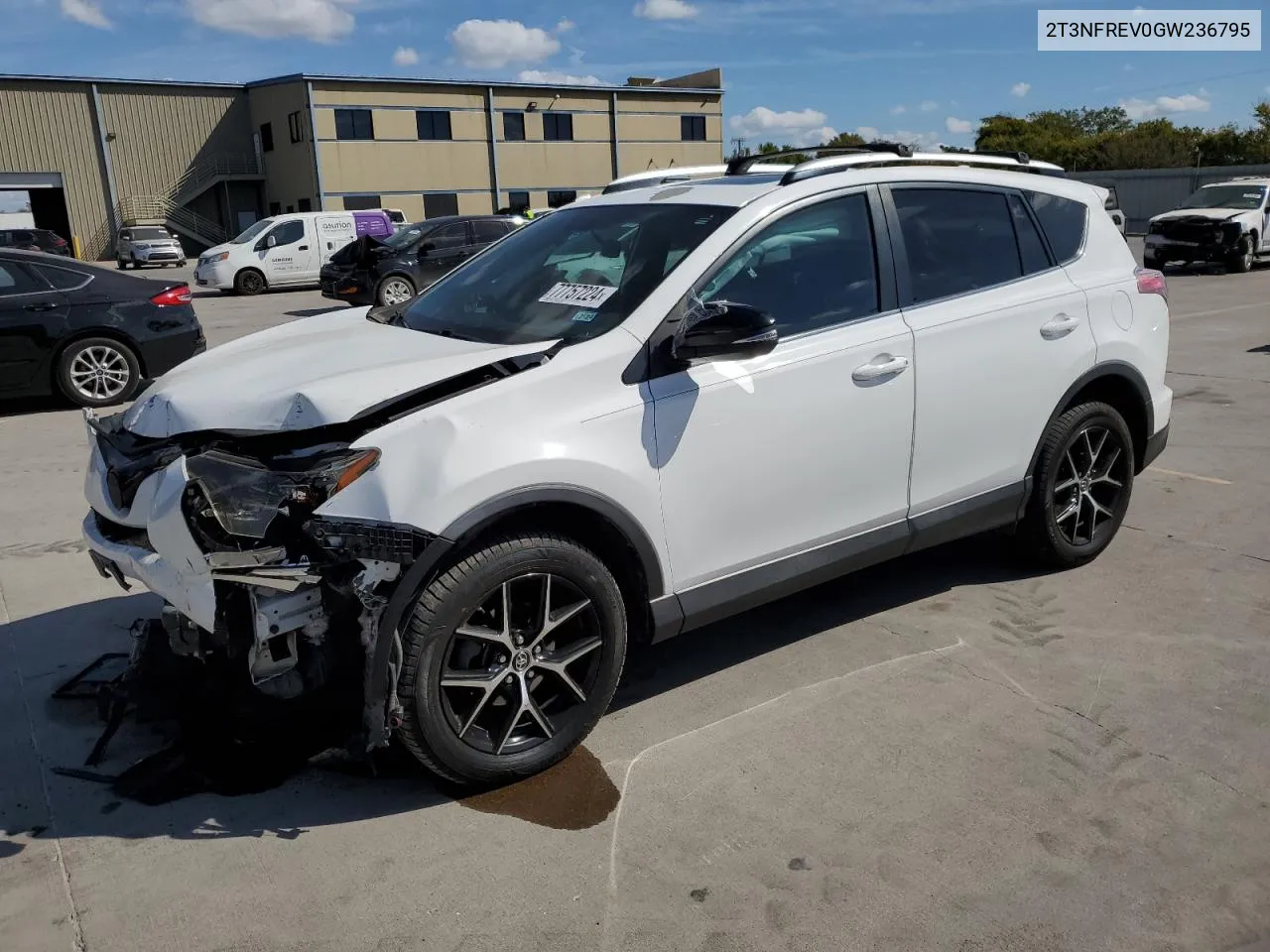 2016 Toyota Rav4 Se VIN: 2T3NFREV0GW236795 Lot: 77757224