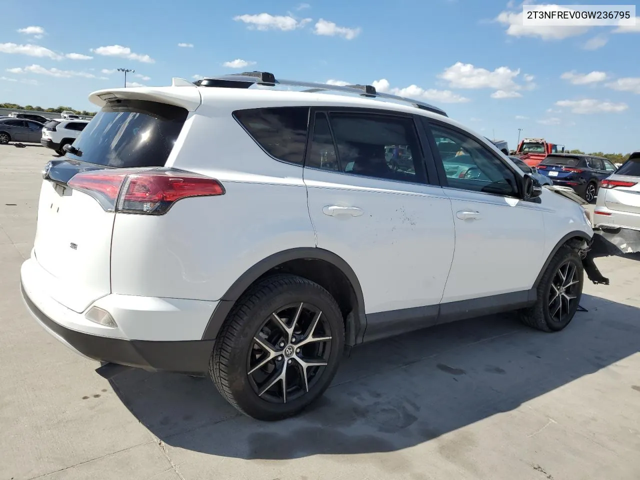 2016 Toyota Rav4 Se VIN: 2T3NFREV0GW236795 Lot: 77757224